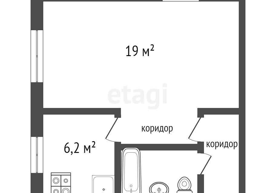 квартира г Екатеринбург р-н Кировский ул Камчатская 43 Екатеринбург, муниципальное образование фото 8