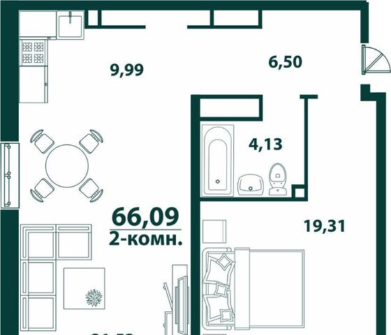 19-й микрорайон ЖК «‎Аквамарин 2» 3 фото