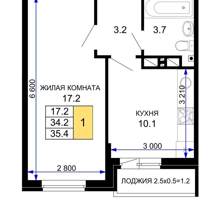 квартира г Краснодар р-н Прикубанский ЖК «Дыхание» фото 1