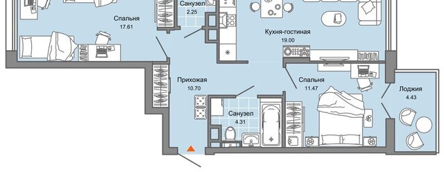 п Широкая Речка Академический ЖК «Лес» Площадь 1905 Года фото