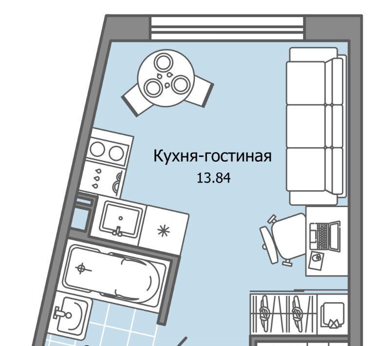 квартира г Ульяновск р-н Засвияжский Город Новаторов жилой комплекс, 2 фото 1