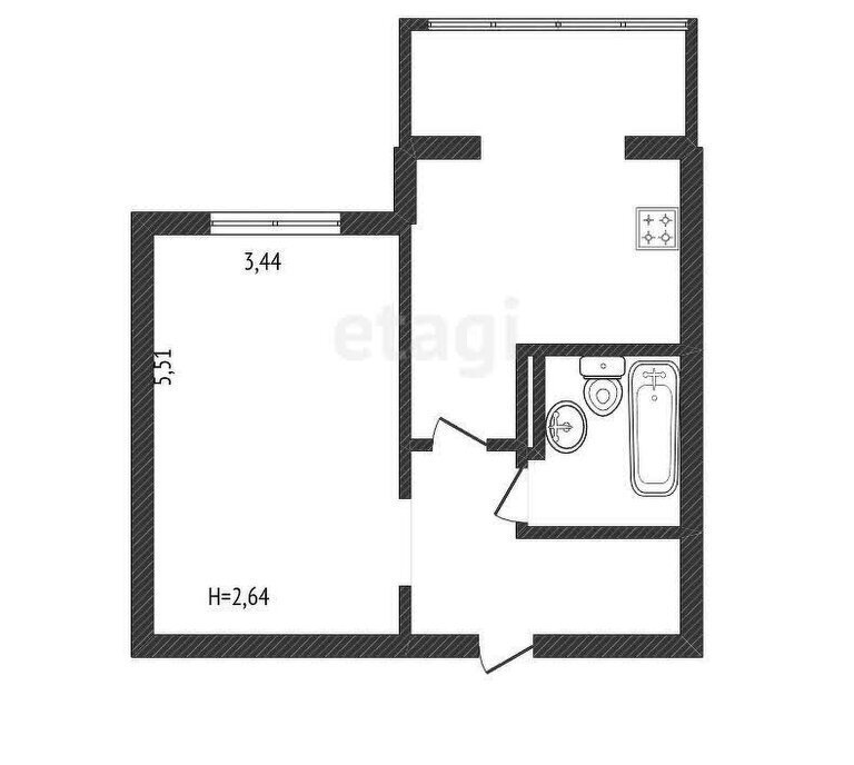 квартира г Ярославль р-н Фрунзенский ул Лескова 26к/2 Сокол фото 11