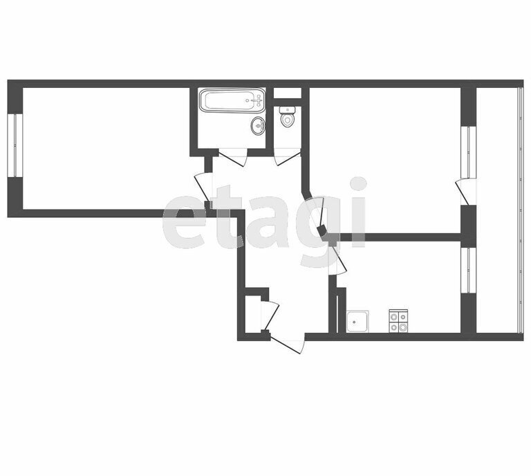 квартира г Тверь р-н Пролетарский б-р Ногина 6к/4 фото 11