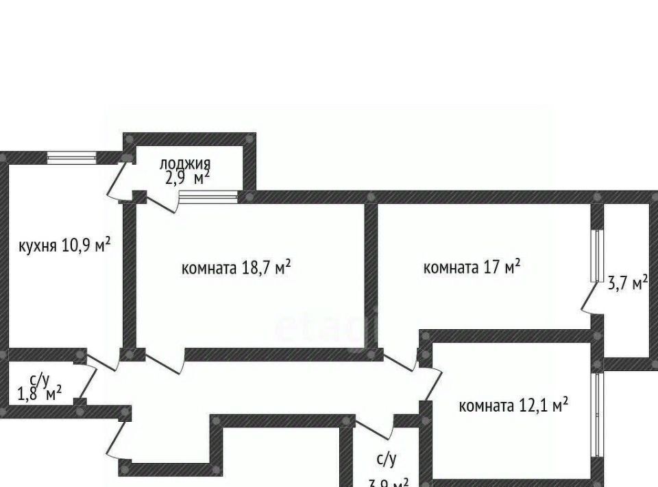 квартира г Краснодар р-н Прикубанский ул Византийская 5 фото 1