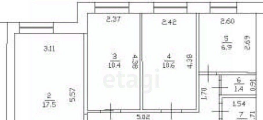 квартира р-н Балахнинский г Балахна ул Космонавтов 14 фото 13