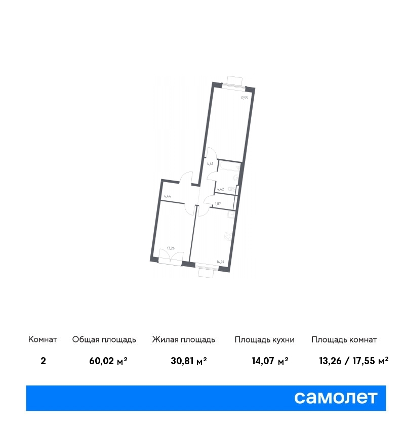 квартира г Москва метро Рассказовка Внуково ЖК Квартал Западный 10 фото 1