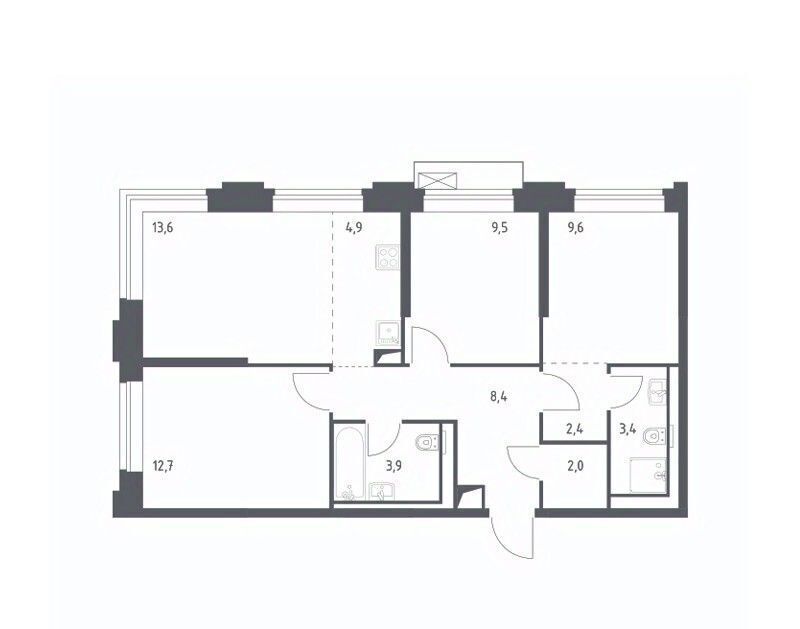 квартира г Москва Давыдково ЖК Верейская 41 4/2 фото 1