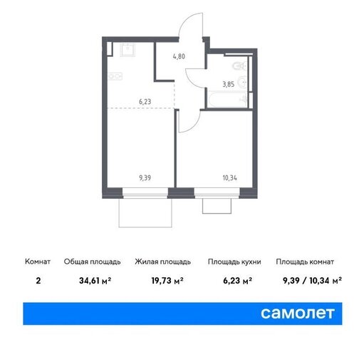 п Мирный Томилино, жилой комплекс Томилино Парк, к 6. 3 фото