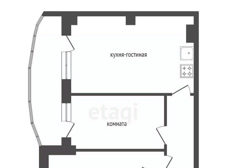 квартира г Красноярск р-н Свердловский наб Ярыгинская 15 фото 31