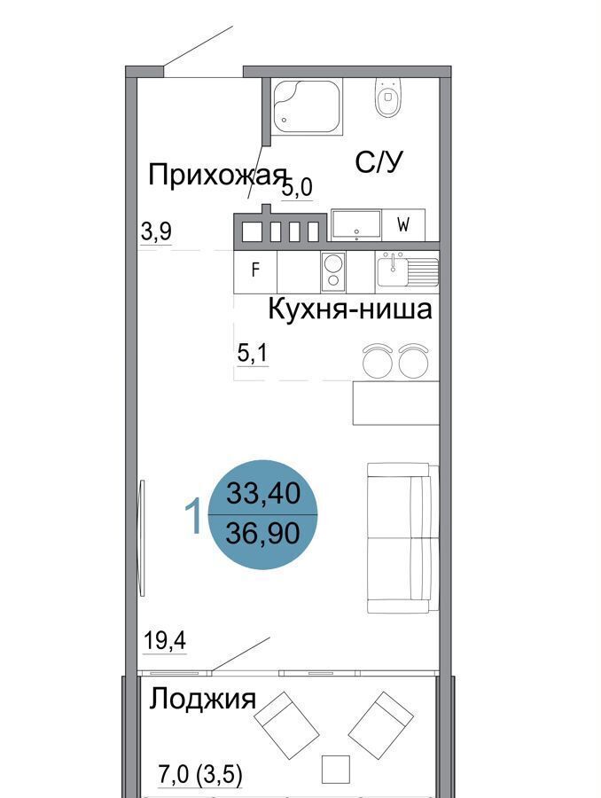 квартира г Керчь ул Колхозная ЖК «Белый город» стр фото 1