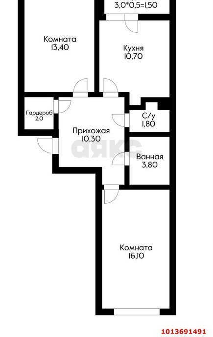 квартира г Краснодар р-н Прикубанский ул им. Мурата Ахеджака 12к/7 ЖК «NEO-квартал «Красная площадь»» фото 1