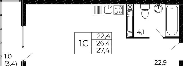 р-н Советский XI мкр, кв-л 11-6, стр. 11-6-1 фото