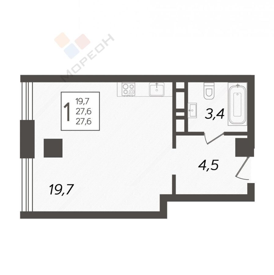 квартира г Краснодар р-н Карасунский ул Уральская 75/6 фото 27