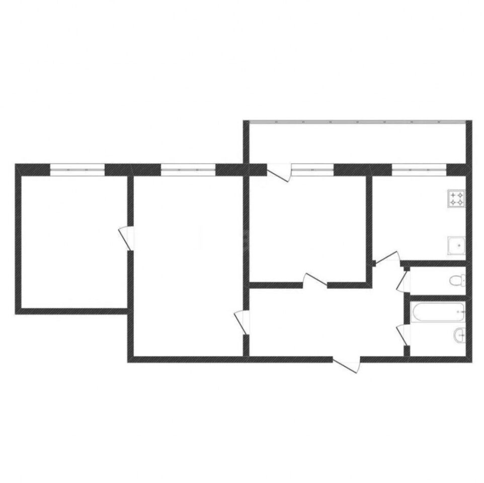 квартира г Тюмень р-н Центральный ул Муравленко 15 фото 1