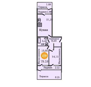 квартира г Калининград р-н Центральный ул Д.Донского жилой дом фото 2