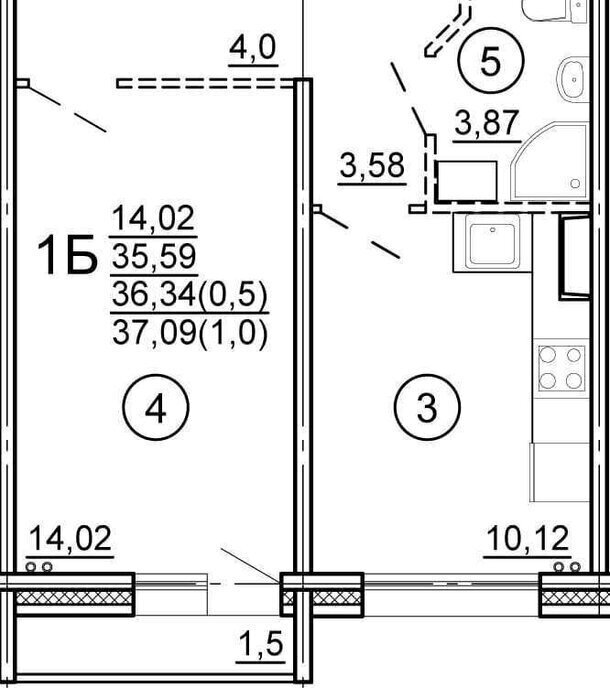 квартира г Тверь р-н Заволжский ул Новочеркасская 49 ЖК Volga Life фото 1