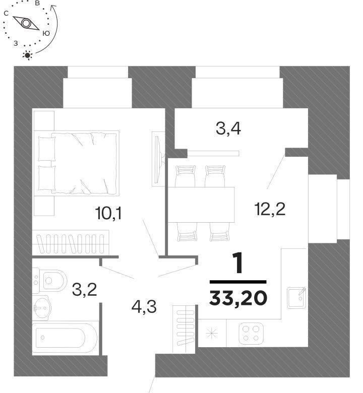 квартира г Рязань р-н Московский ул Интернациональная 2 фото 1