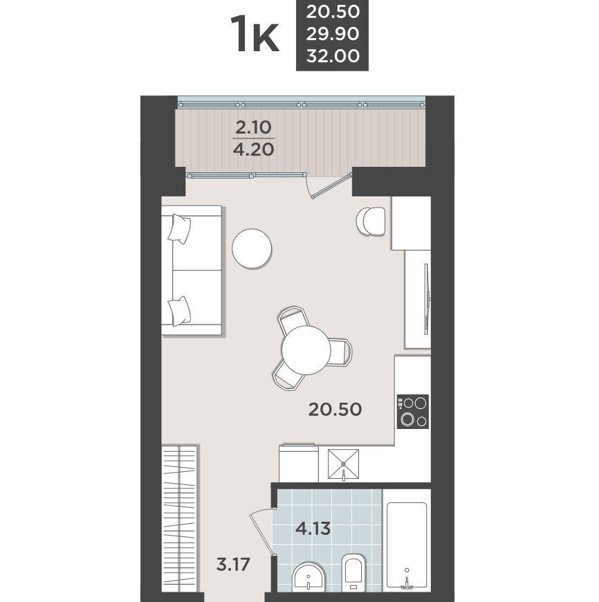 квартира г Калининград р-н Ленинградский ул Арсенальная 31 корп. 3 фото 2