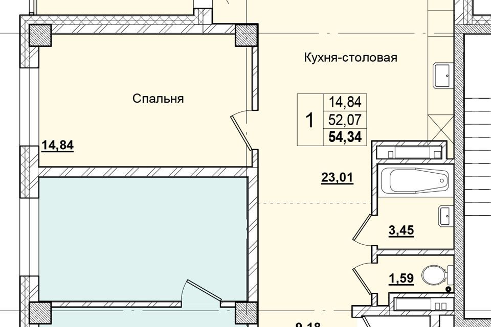 квартира г Якутск городской округ Якутск, Строящийся жилой дом фото 1