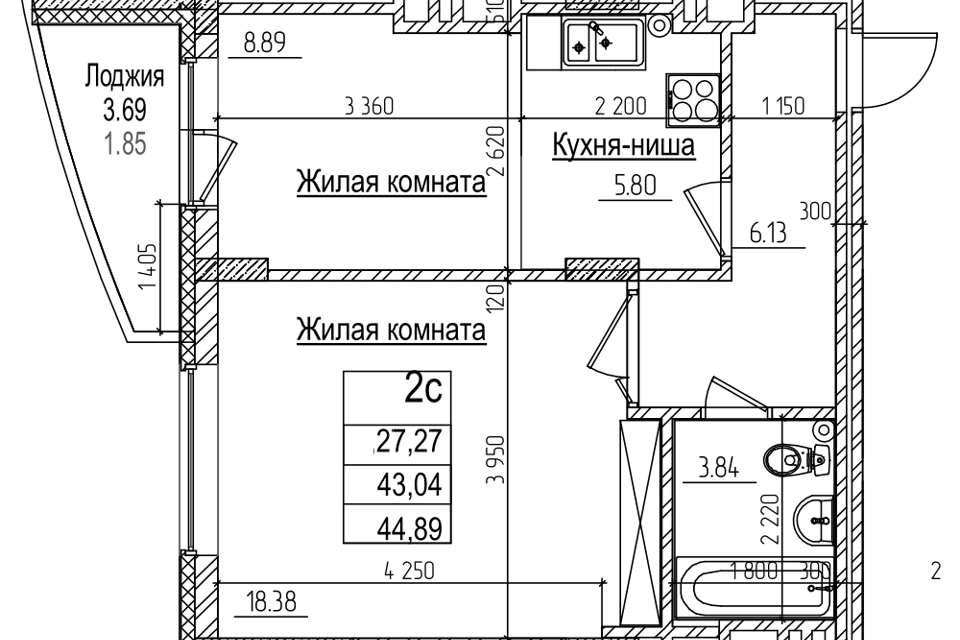 квартира г Новосибирск р-н Заельцовский ул Дуси Ковальчук 242 городской округ Новосибирск фото 1