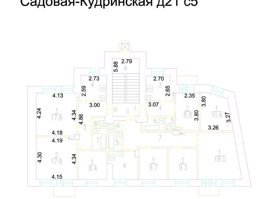 офис г Москва метро Маяковская ул Садовая-Кудринская 21с/5 муниципальный округ Пресненский фото 9