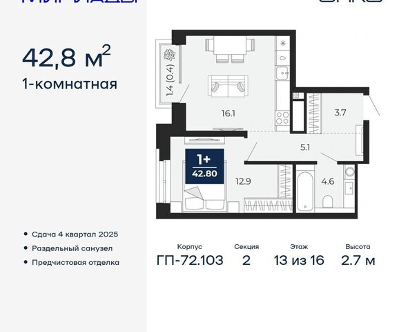 ЖК «Мириады» Ленинский административный округ фото