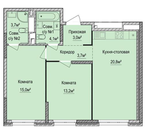 р-н Устиновский Аэропорт ул Союзная 1 ЖК «Финский квартал» фото