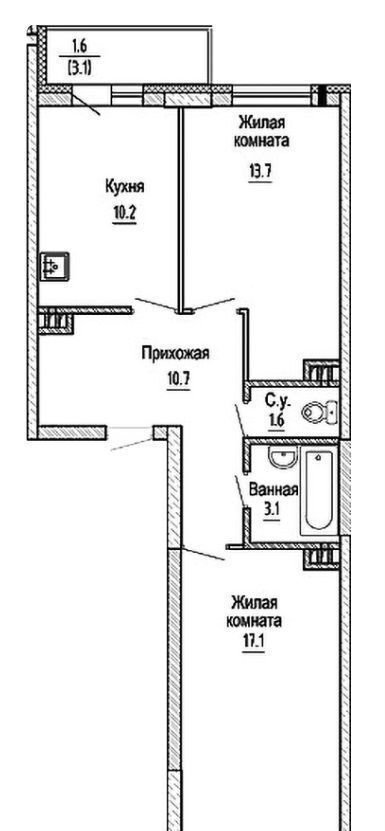 квартира г Новосибирск р-н Кировский ул Бородина 2 фото 4