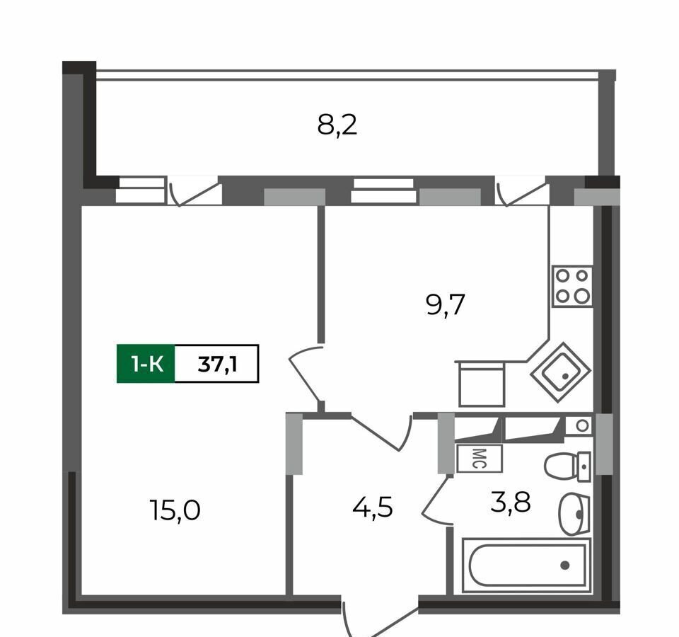 квартира г Владимир р-н Октябрьский б-р Сталинградский 7 фото 1