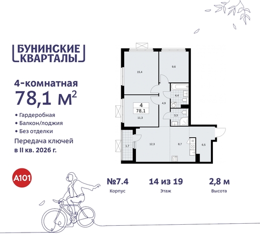 п Сосенское пр-кт Куприна 2 ЖК Бунинские Кварталы Сосенское, Ольховая, Бунинская аллея фото