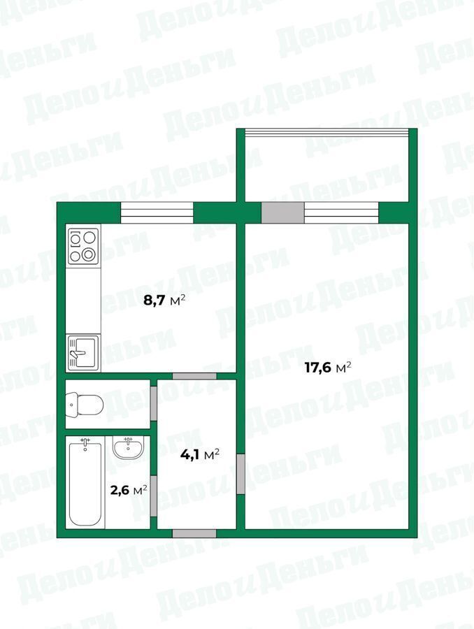 квартира г Киров р-н Октябрьский ул Кольцова 24к/2 фото 18