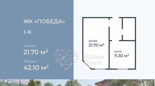 п Царицын ул Северная 2 Царицынское с/пос, Победа жилой комплекс фото