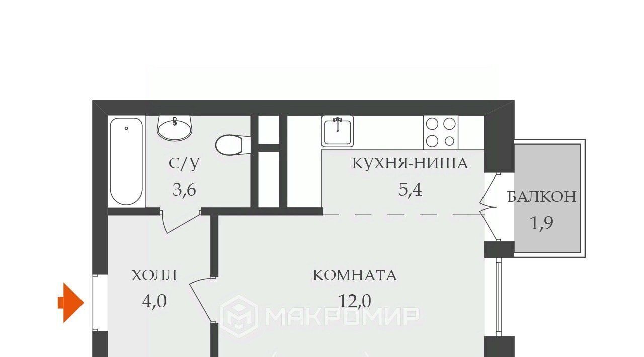 квартира г Санкт-Петербург ул Оптиков 34к/1 Беговая фото 2