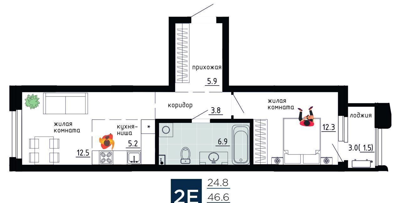 квартира г Пермь р-н Ленинский ул Газеты Звезда 5 фото 3