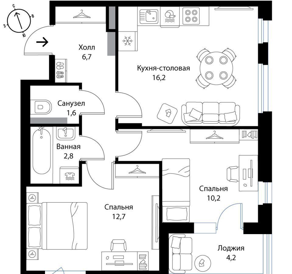 квартира г Санкт-Петербург п Ольгино стр. 3, Петергоф фото 1