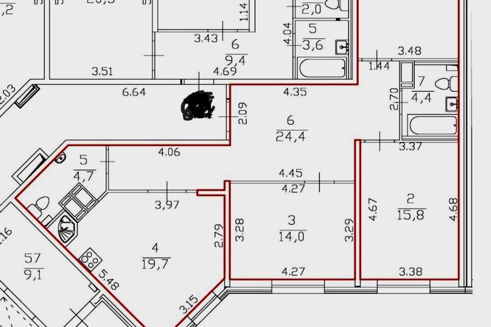 квартира г Санкт-Петербург р-н Московская Застава ул Заставская 46к/1 ЖК «Московские ворота» Московский район фото 4