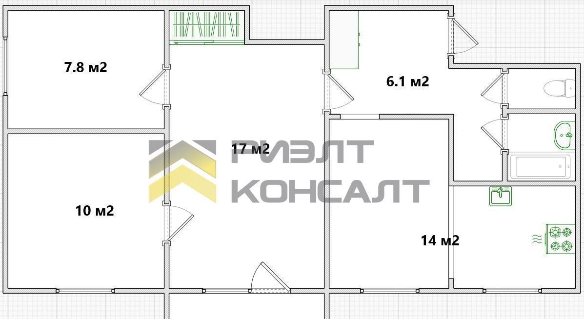 квартира г Омск р-н Ленинский ул Гуртьева 25 Ленинский АО фото 16