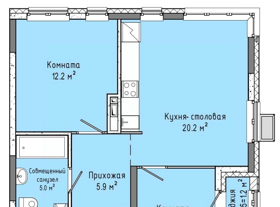 квартира г Ижевск р-н Индустриальный Карлутский ЖК «Скандинавия» 12 жилрайон, 3-й мкр фото 1