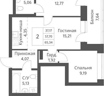 квартира г Новосибирск Заельцовская ул Игарская 40/2 фото 1