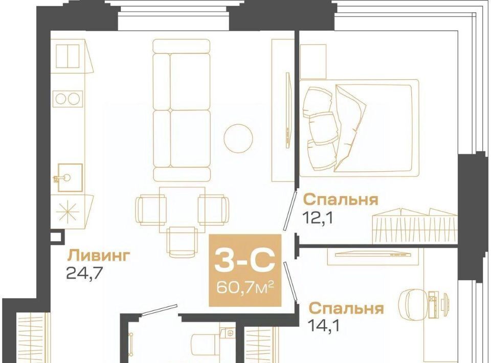 квартира г Новосибирск Студенческая Академгородок ул Мусы Джалиля 17 фото 1