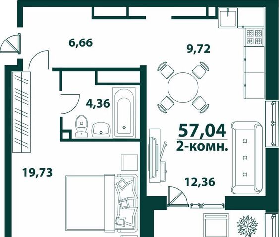 р-н Засвияжский 19-й микрорайон ЖК «‎Аквамарин 2» 3 фото