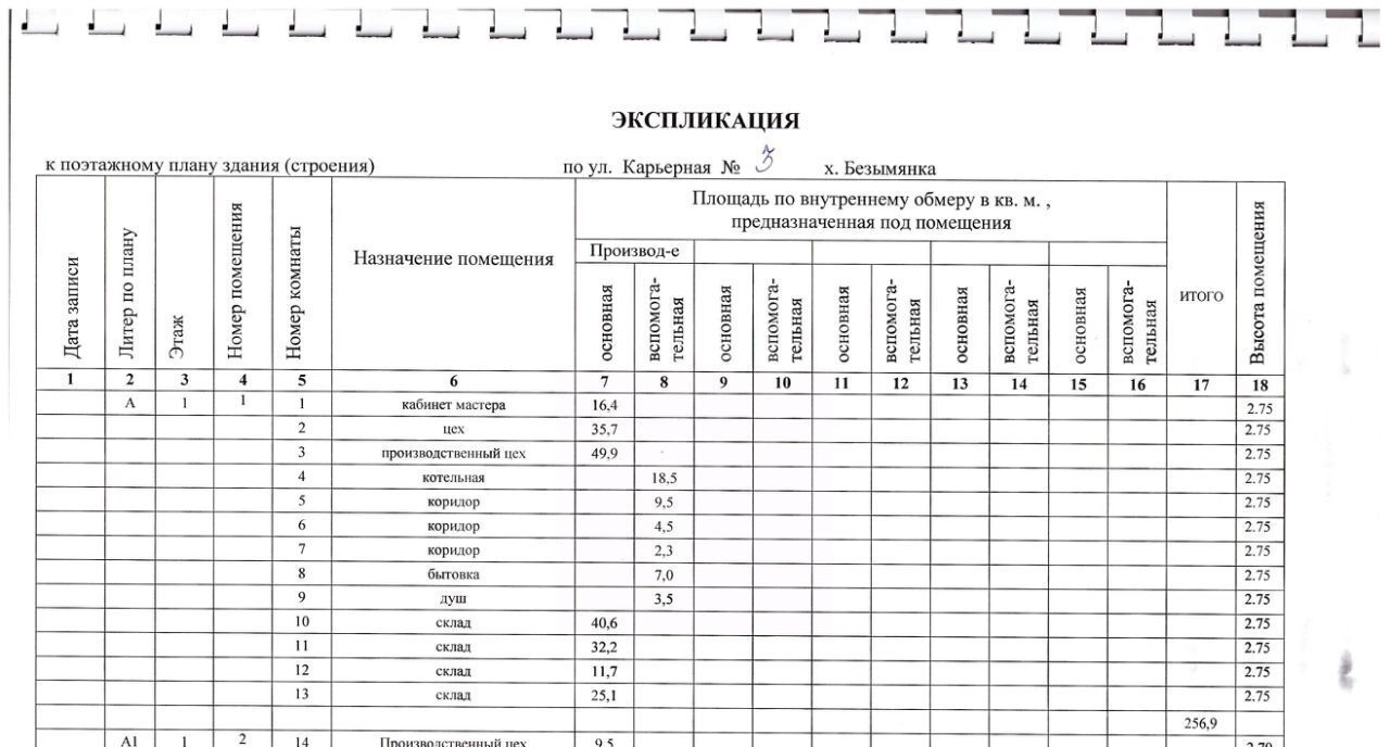 офис р-н Михайловский х Безымянка ул Карьерная 3 Михайловка городской округ фото 7