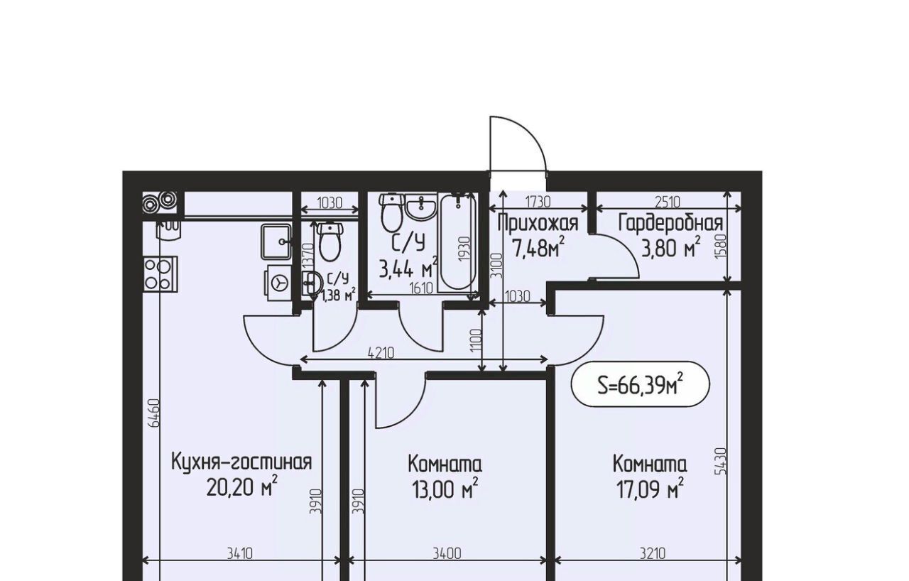 квартира городской округ Дмитровский с Озерецкое КП Мечта Шереметьевская фото 1