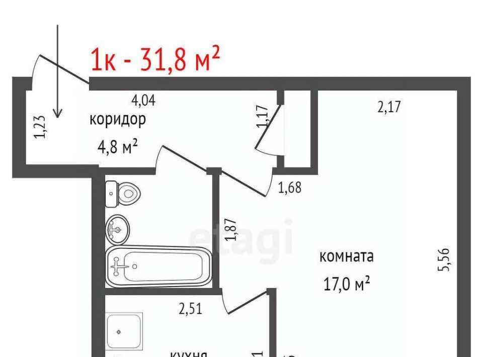 квартира г Екатеринбург Ботаническая ул Предельная 18 фото 11