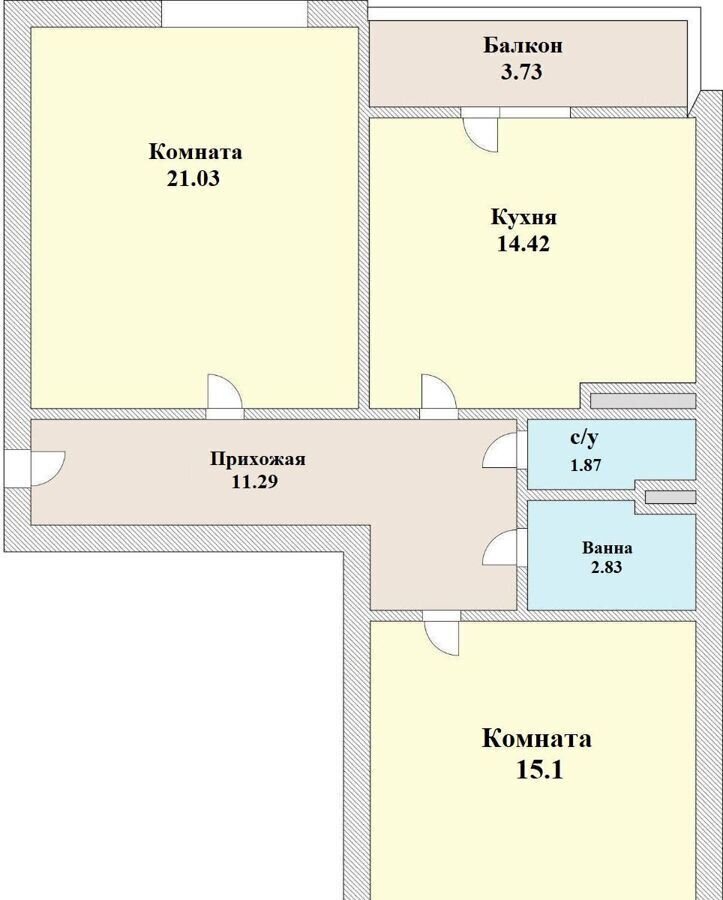 квартира г Краснодар р-н Карасунский жилой массив Пашковский, ул. Лавочкина, 23 фото 10