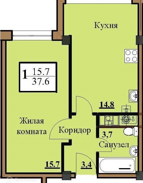 квартира г Ессентуки городской округ Ессентуки, Строящийся жилой дом фото 1