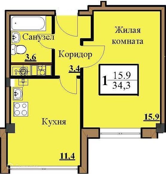 квартира г Ессентуки городской округ Ессентуки, Строящийся жилой дом фото 1