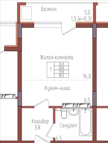 р-н Центральный дом 2 ЖК «Теодор Кроне» корп. 1, д. 3А фото