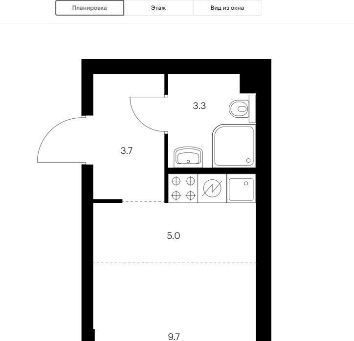 квартира г Москва метро Бутырская ул Руставели 16к/2 фото 14