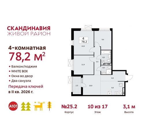 дом 25/2 жилой район «Скандинавия» Сосенское, Бутово фото